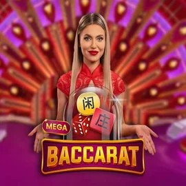 Mega Baccarat casino game by Pragmatic Play – featured logo at Winbeatz Casino